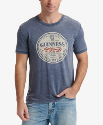 Shop Lucky Brand Men's Guinness Circle Graphic T-shirt In American Navy