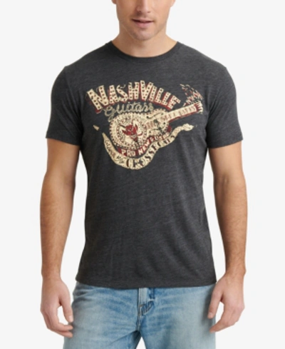 Shop Lucky Brand Men's Nashville Graphic T-shirt In Jet Black