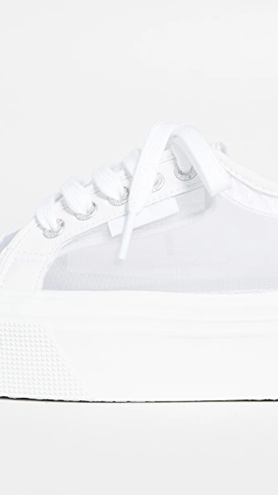 Shop Superga 2790 Mesh Platform Sneakers In White