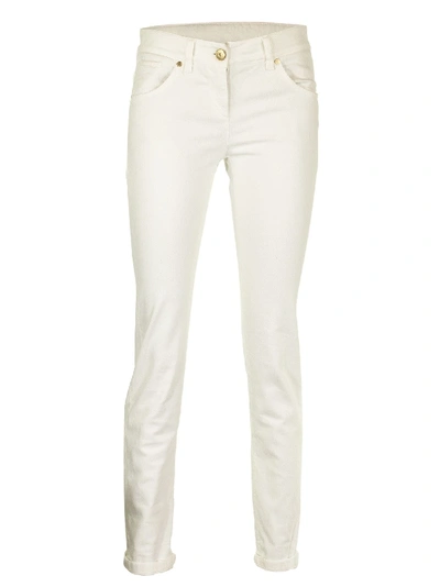 Shop Brunello Cucinelli Slim Fit Jeans In White
