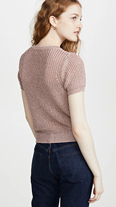 Shop Apc Audrey Pullover Sweater In Rose Poudre