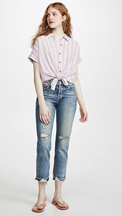 Shop Splendid Canyon Button Up In Pink Glow Multi