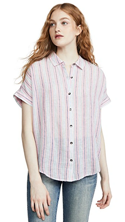 Shop Splendid Canyon Button Up In Pink Glow Multi