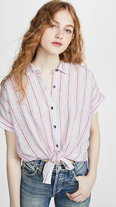 Shop Splendid Canyon Button Up In Pink Glow Multi