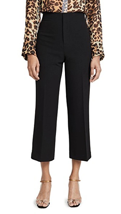 Shop Alice And Olivia Lorinda Super Hw Cropped Pants In Black