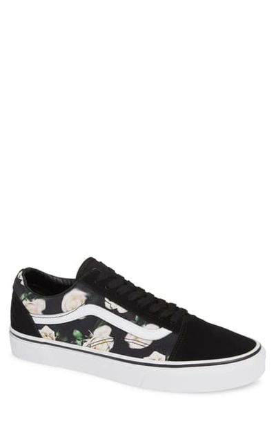 Shop Vans Old Skool Sneaker In Black/ White Romantic Floral