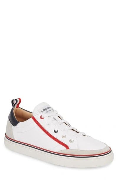 Shop Thom Browne Low Top Sneaker In White