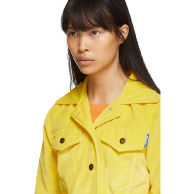 Shop Anton Belinskiy Ssense Exclusive Yellow Velvet Jacket