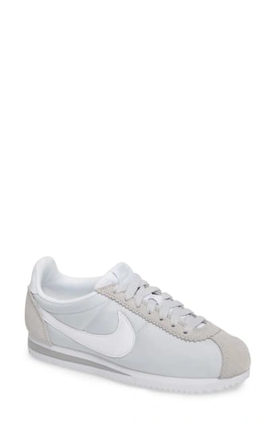 Shop Nike Classic Cortez Sneaker In Pure Platinum/ White