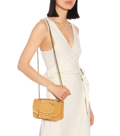 Shop See By Chloé Hopper Small Leather Shoulder Bag In Yellow