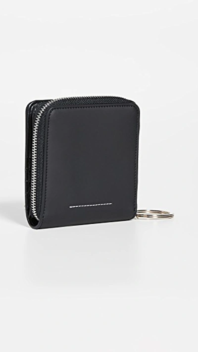 Shop Mm6 Maison Margiela Small Zip Wallet In Black/white