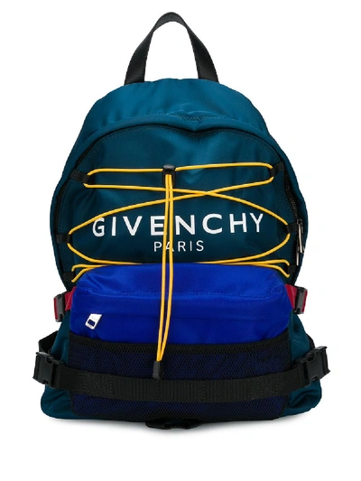 GIVENCHY HIKING COLOUR-BLOCK BACKPACK - 蓝色