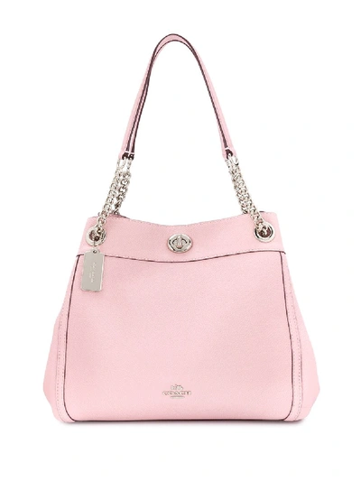 Shop Coach Turnlock Edie Shoulder Bag - Pink