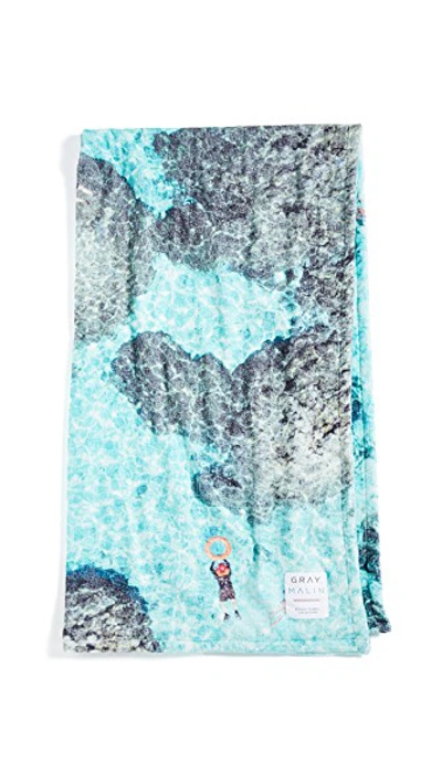 Shop Gray Malin Bora Bora Beach Towel In Blue