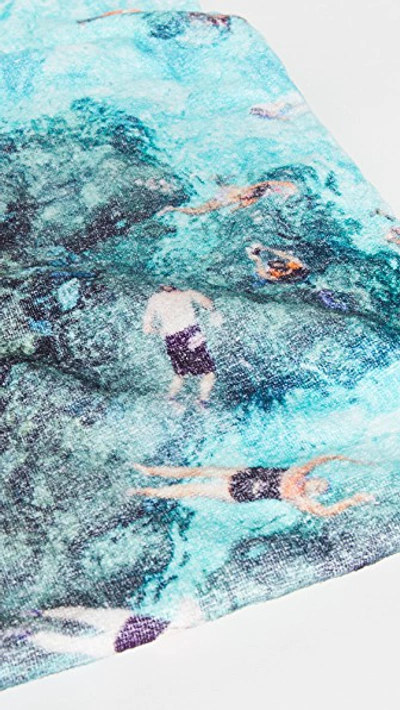 Shop Gray Malin Bora Bora Beach Towel In Blue