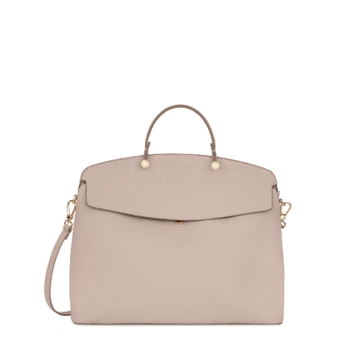 Shop Furla My Piper Beige In Beige, Beige