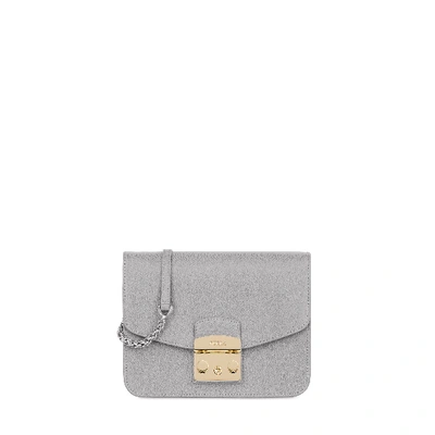 Shop Furla Metropolis Grey In Grey, Grey