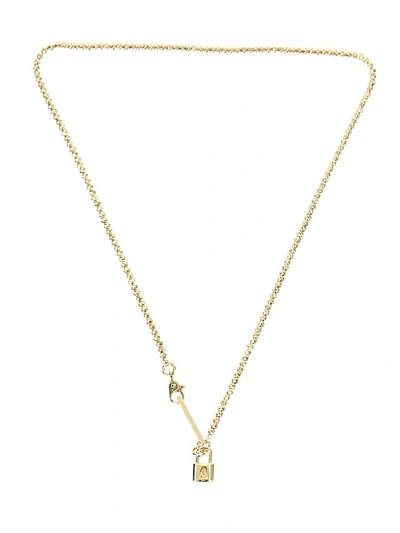 Shop Ambush Padlock Charm Necklace In Gold