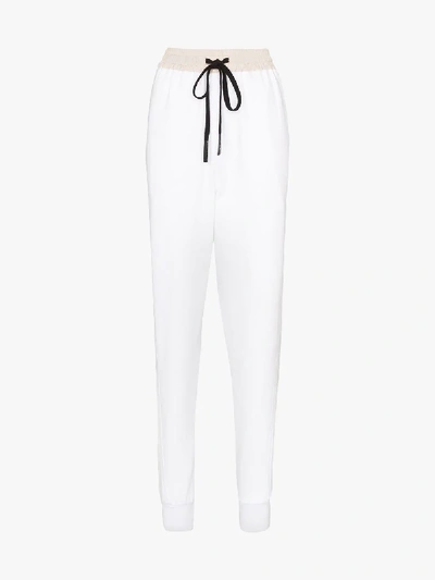Shop Ten Pieces Drawstring Trackpants In White