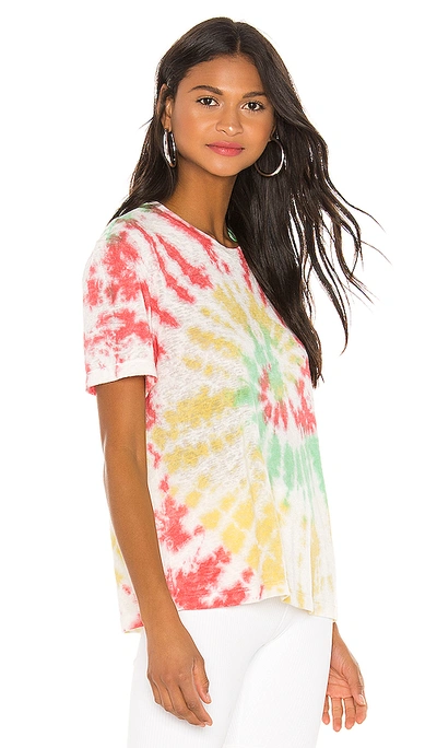 Shop Lna Tie Dye Jamaica Tee In White. In Rasta Tie Dye