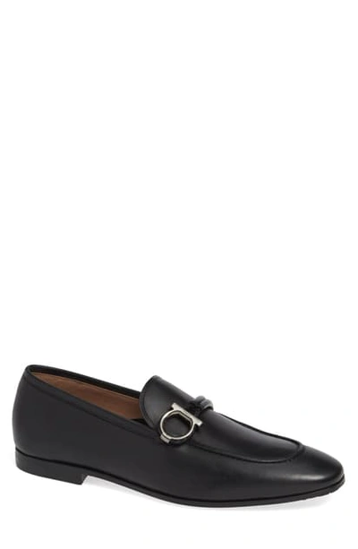 Shop Ferragamo America Bit Loafer In Nero