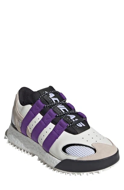 Shop Adidas Originals By Alexander Wang Wangbody Run Sneaker In White/ Purple/ Brown