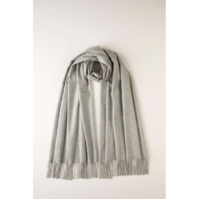 Shop Johnstons Of Elgin Silver Classic Cashmere Stole