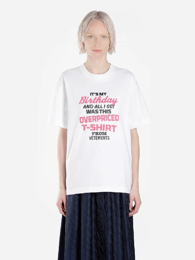 Shop Vetements T Shirts In White