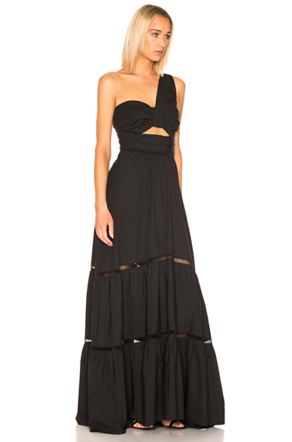 Alc piper cotton one shoulder dress hotsell