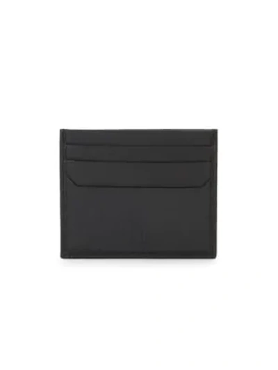 Shop Dunhill Leather Card Case In Black