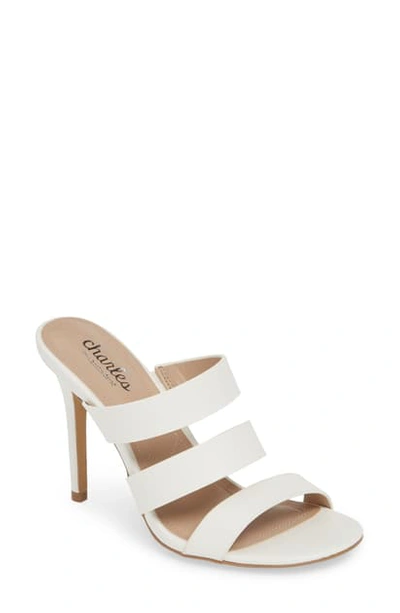 Shop Charles By Charles David Rivalary Slide Sandal In White Faux Leather