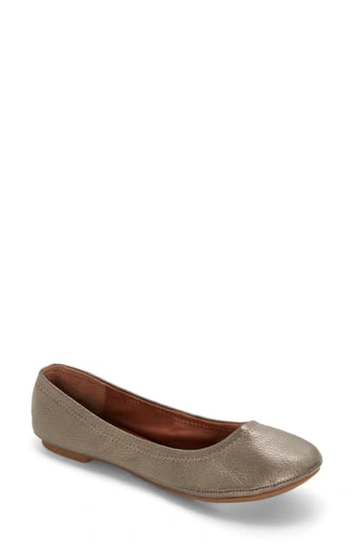Shop Lucky Brand 'emmie' Flat In Pewter