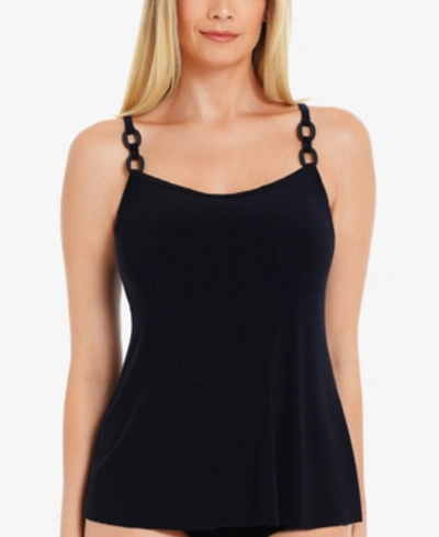 Shop Magicsuit Kate Hardware Tankini Top Women's Swimsuit In Black