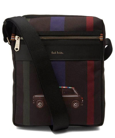 Shop Paul Smith Mini Car Flight Shoulder Bag In Black