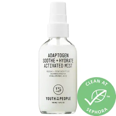 Shop Youth To The People Adaptogen Soothe + Hydrate Activated Mist With Peptides 4 oz/ 118 ml