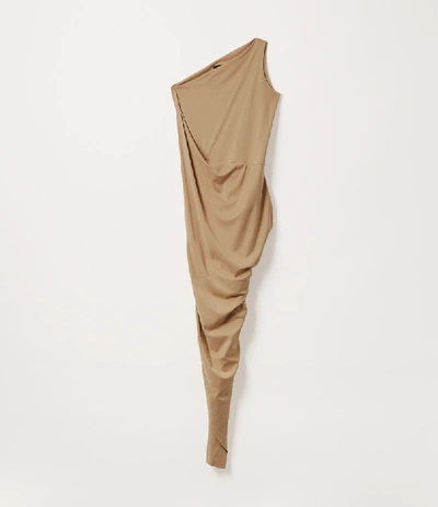 Shop Vivienne Westwood One Shoulder Vian Dress In Nude