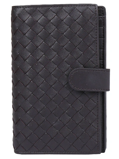 Shop Bottega Veneta Crossbody Wallet In Espresso