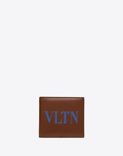 Shop Valentino Garavani Uomo Vltn Wallet Man Tan Python Skin 100% Onesize