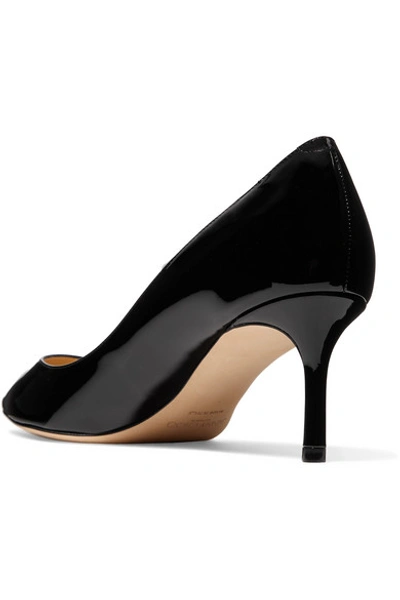 Shop Jimmy Choo Romy 60 Patent-leather Pumps In Black