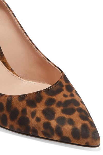 Shop Gianvito Rossi 70 Leopard-print Suede Pumps In Leopard Print