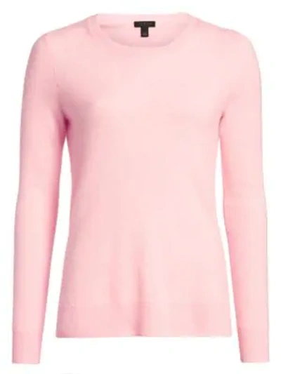 Shop Saks Fifth Avenue Collection Cashmere Roundneck Sweater In Pale Rose