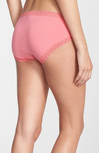 Shop Natori 'bliss' French Cut Briefs In Coral Sunset