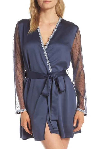 Shop Flora Nikrooz Showstopper Robe In Navy