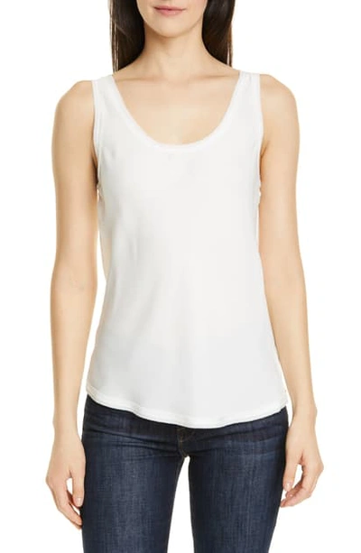 Shop Theory Silk Tank Top In White