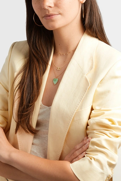 Shop Jennifer Meyer Open Heart 18-karat Gold Necklace