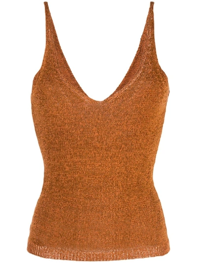 Shop Chloé Knitted Top - Brown