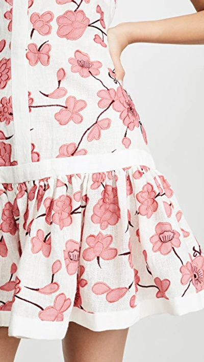 Shop Alexis Lilou Dress In Spring Blossom Embroidery