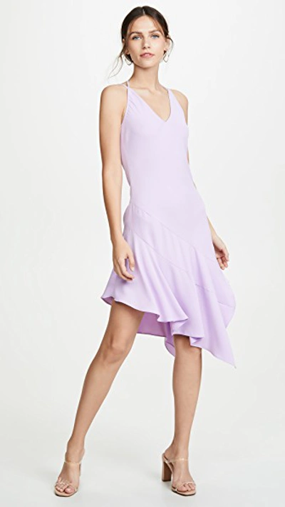 Shop Amanda Uprichard Fawcett Dress In Lavender