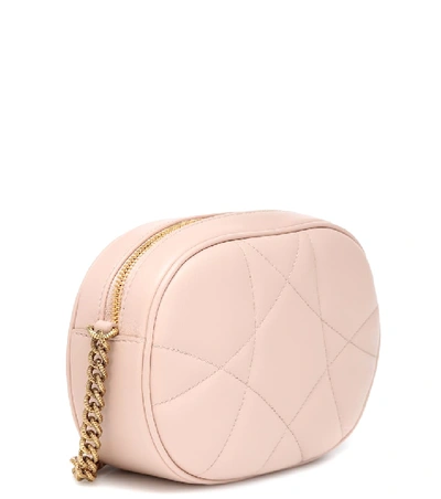 Shop Dolce & Gabbana Devotion Camera Leather Shoulder Bag In Pink