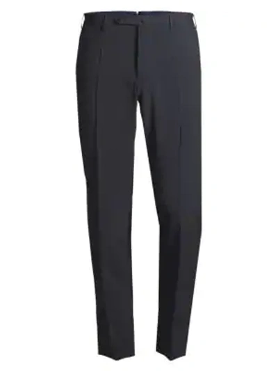 Shop Incotex Men's Virgin Wool & Stretch Silk Trousers In Grey
